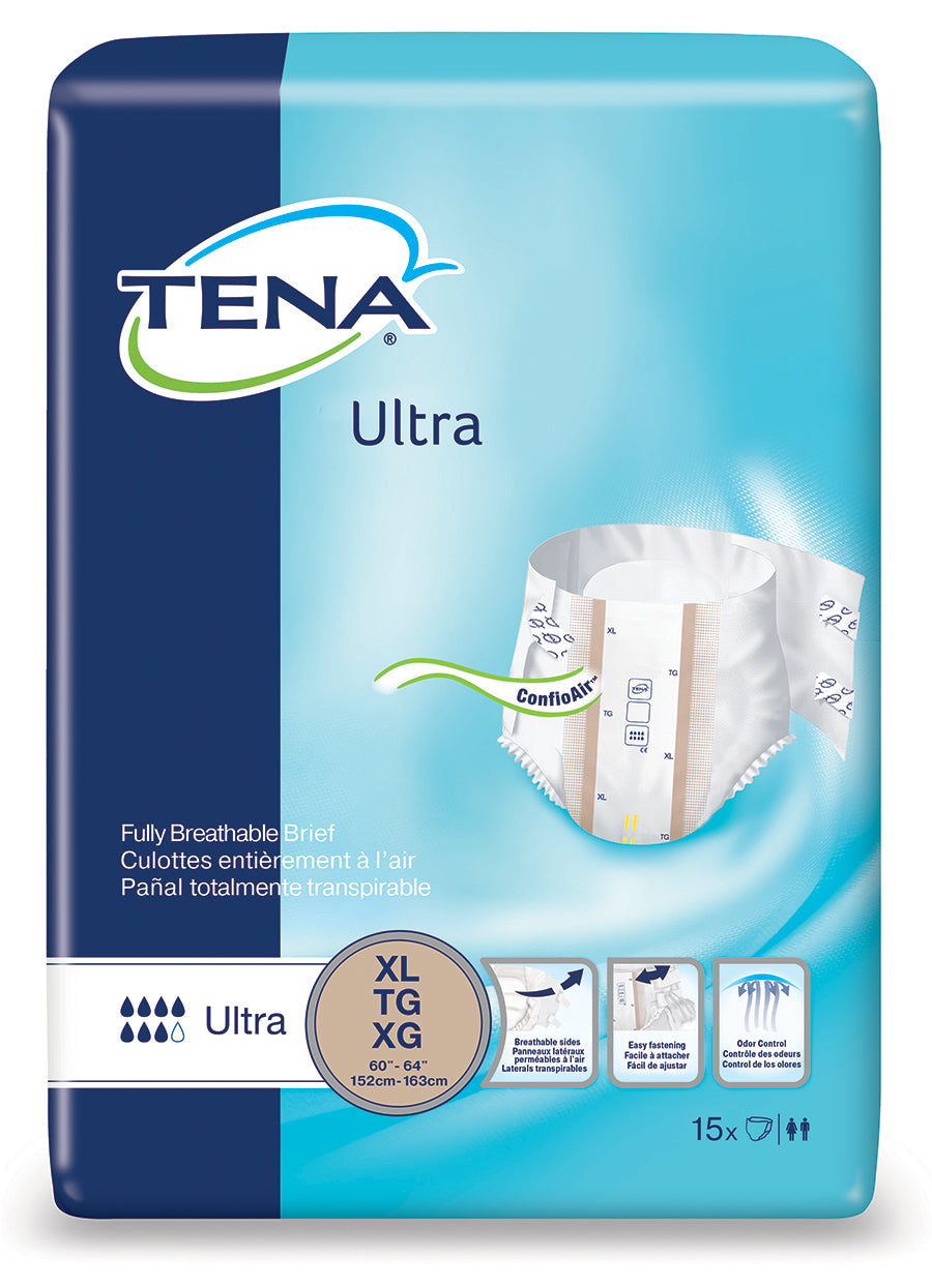Tena® Ultra Incontinence Briefs – Bowers Medical Supply