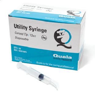 QUALA Curved Tip Syringe 12ML