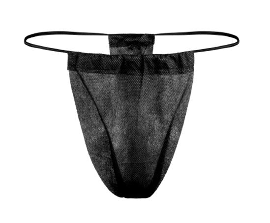 Thong Panty Reflections™ Black Disposable