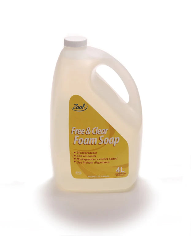 Zaal, Free & Clear Foam Soap, 4L