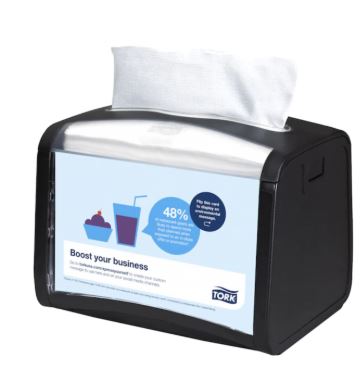 Tork Xpressnap Table Top Napkin Dispenser- Black