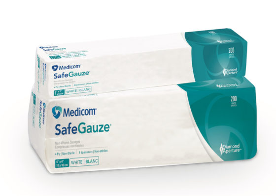 SafeGauze® Premium Gauze Sponges with Diamond Aperture™