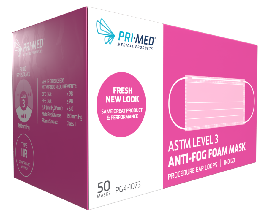 Primed® Anti-Fog Foam Mask (ASTM Level 3) – Bowers Medical Supply
