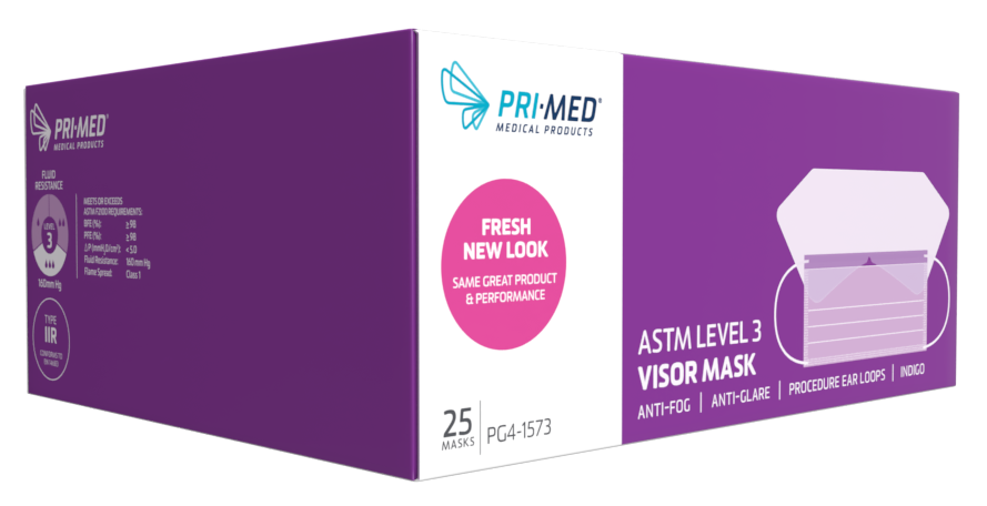 Primed® Visor Mask (ASTM Level 3) – Bowers Medical Supply