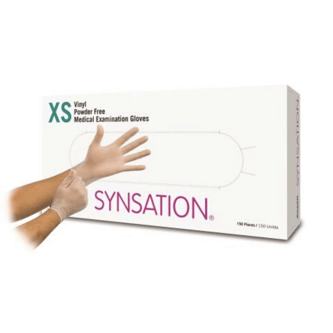 SYNSATION®Vinyl Exam Gloves (Small)